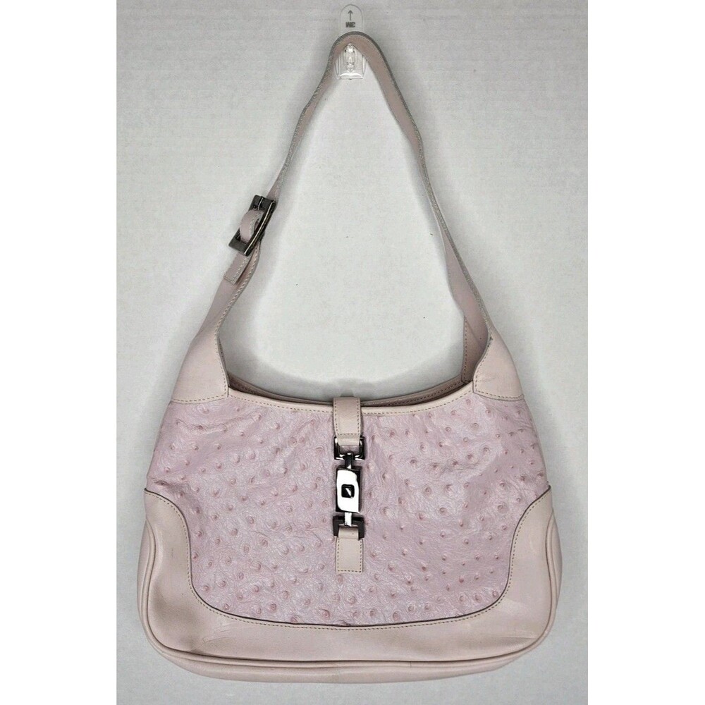 Authentic Max Nugus Haute Couture Pink Leather Purse Shoulder Handbag